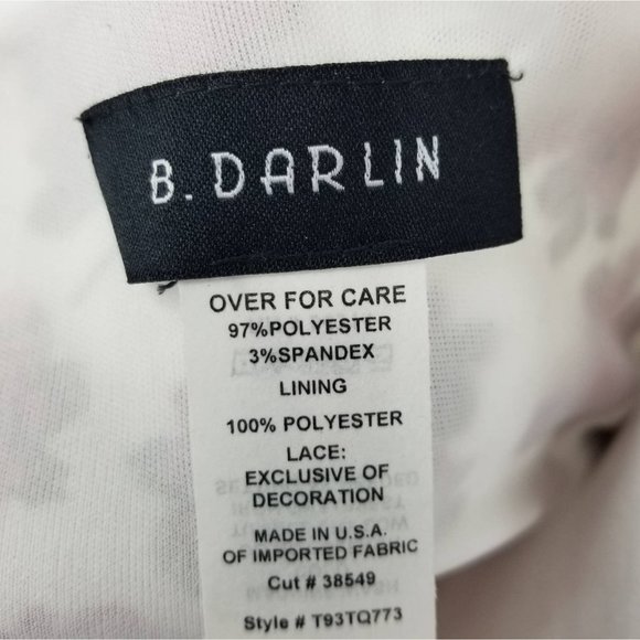 B. Darlin Juniors' Floral Print Halter Dress 1-2 - Picture 10 of 13